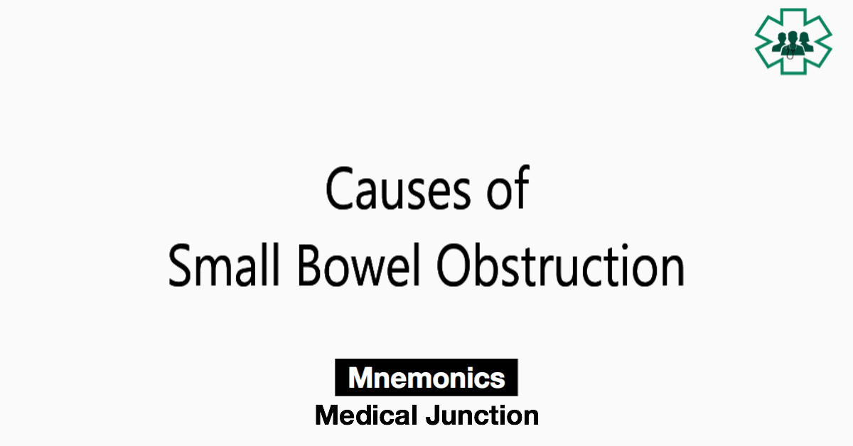 Causes Of Small Bowel Obstruction Medical Junction