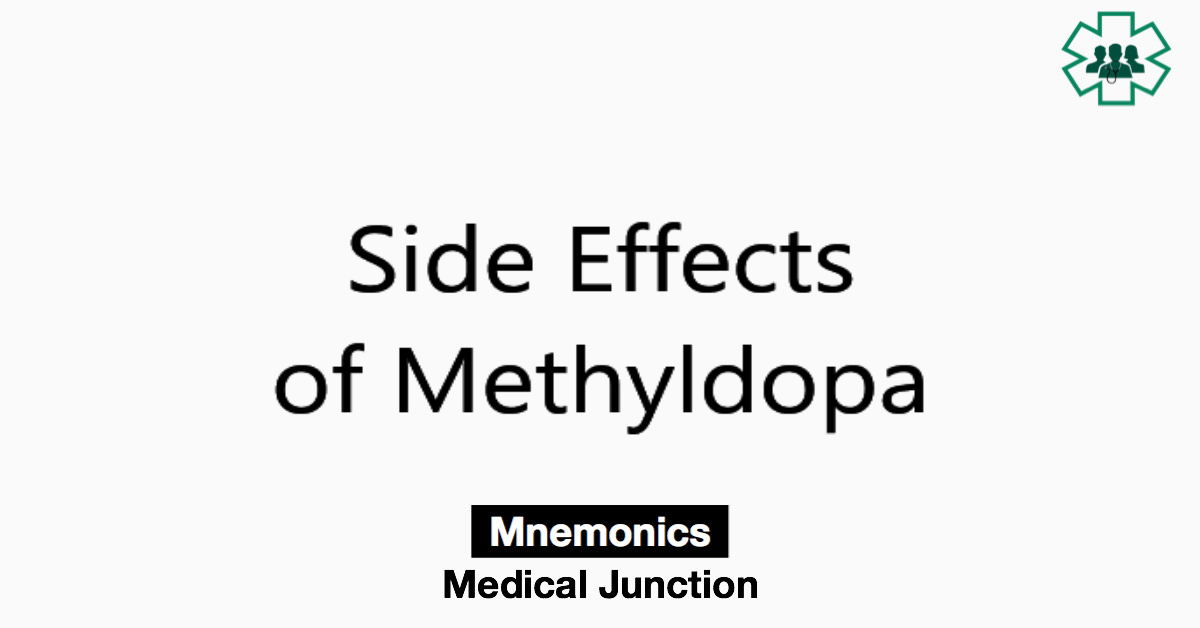 Side Effects Of Methyldopa Medical Junction